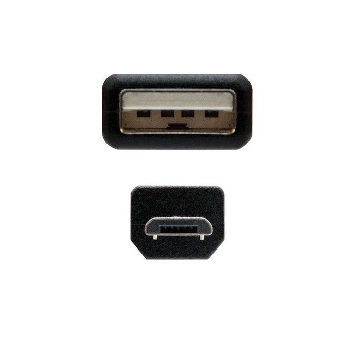NANO CABLE Cable USB 2.0 Tipo A Macho a Micro USB B Macho, 0.8m, Negro NANO CABLE Cable USB 2.0 Tipo A Macho a Micro USB B Macho, 0.8m, Negro